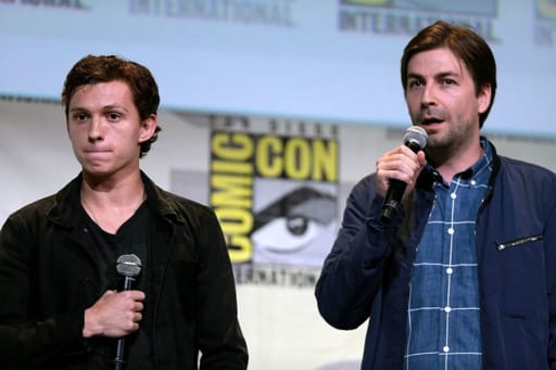 Spider-Man: Far From Home Director Jon Watts with Tom Holland